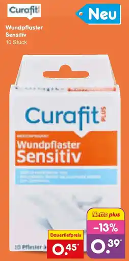 Netto Marken-Discount Curafit Wundpflaster Sensitive Angebot