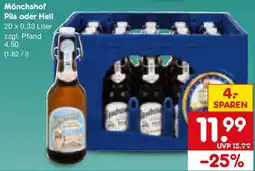 Netto Marken-Discount Mönchshof Pils oder Hell Angebot