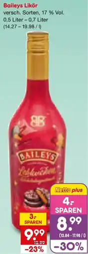 Netto Marken-Discount Baileys Likör Angebot
