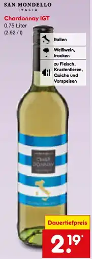 Netto Marken-Discount SAN MONDELLO Chardonnay IGT Angebot