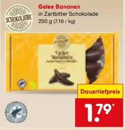 Netto Marken-Discount SCHOKOLIEBE Gelee Bananen Angebot