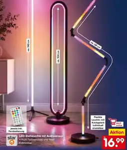 Netto Marken-Discount star LED-Stehleuchte mit Audiosensor Angebot