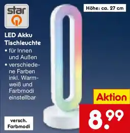 Netto Marken-Discount star LED Akku Tischleuchte Angebot