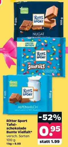 Netto Ritter Sport Tafelschokolade Bunte Vielfalt Angebot