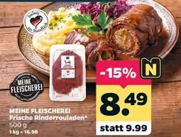 Netto MEINE FLEISCHEREI Frische Rinderrouladen Angebot
