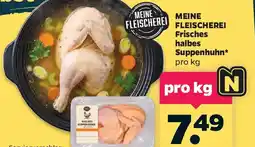 Netto MEINE FLEISCHEREI Frisches halbes Suppenhuhn Angebot