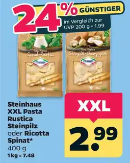 Netto Steinhaus XXL Pasta Rustica Steinpilz oder Ricotta Spinat Angebot