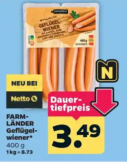 Netto FARM-LÄNDER Geflügel-wiener Angebot