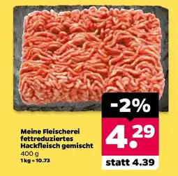 Netto Meine Fleischerei fettreduziertes Hackfleisch gemischt Angebot