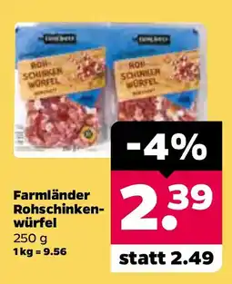 Netto Farmländer Rohschinken-würfel Angebot