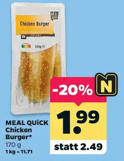 Netto MEAL QUICK Chicken Burger Angebot