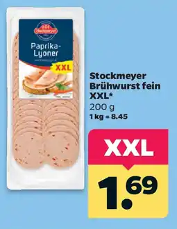 Netto Stockmeyer Brühwurst fein XXL Angebot