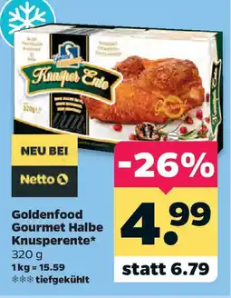 Netto Goldenfood Gourmet Halbe Knusperente Angebot