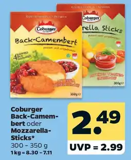 Netto Coburger Back-Camembert oder Mozzarella-Sticks Angebot