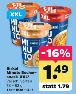 Netto Birkel Minuto Becher-snack XXL Angebot