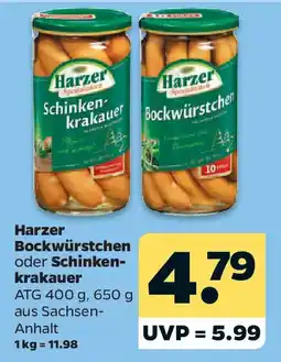 Netto Harzer Bockwürstchen oder Schinken-krakauer Angebot