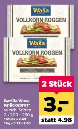 Netto Barilla Wasa Knäckebrot Angebot