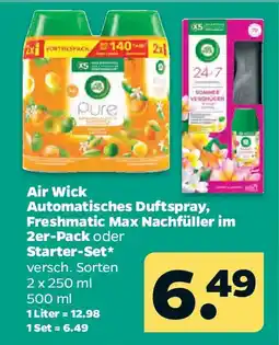 Netto Air Wick Automatisches Duftspray, Freshmatic Max Nachfüller im 2er-Pack oder Starter-Set Angebot