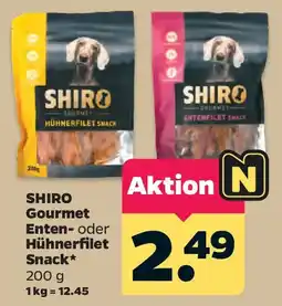 Netto SHIRO Gourmet Enten- oder Hühnerfilet Snack Angebot