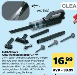 Netto CLEANmaxx Akku-Handstaubsauger 7,4 V Angebot