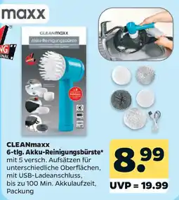 Netto CLEANmaxx 6-tlg. Akku-Reinigungsbürste Angebot