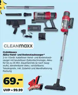 Netto CLEANmaxx Akku-Hand- und Bodenstaubsauger Angebot
