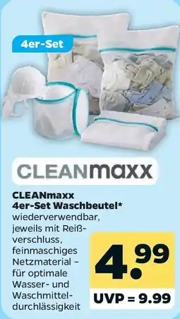 Netto CLEANmaxx 4er-Set Waschbeutel Angebot