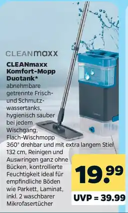 Netto CLEANmaxx Komfort-Mopp Duotank Angebot
