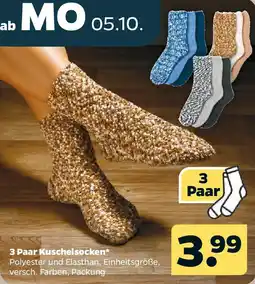 Netto 3 Paar Kuschelsocken Angebot