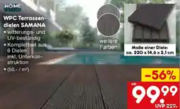 Netto Marken-Discount WPC Terrassen-dieien SAMANA Angebot
