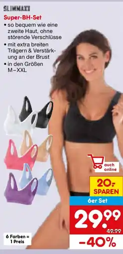 Netto Marken-Discount SLIMMAXX Super-BH-Set Angebot