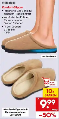 Netto Marken-Discount VITALMAXX Komfort-Slipper Angebot