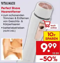 Netto Marken-Discount VITALMAX Perfect Shave Haarentferner Angebot