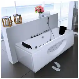 Netto Marken-Discount HOME DELUXE Whirlpool Badewanne mit Lichttherapie LAGUNA M - 180 x 90 cm Angebot