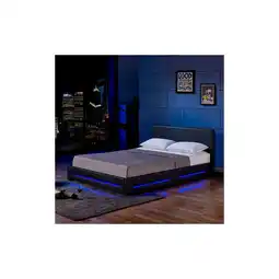 Netto Marken-Discount LED Bett ASTEROID - 160 x 200 cm Schwarz Angebot