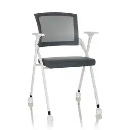 Netto Marken-Discount hjh OFFICE Klappstuhl PRIORITY II W Stoff / Netzstoff mit Armlehnen Angebot
