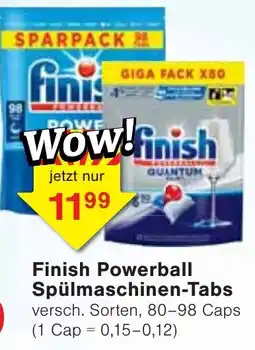Wiglo Wunderland Finish Powerball Spülmaschinen-Tabs Angebot