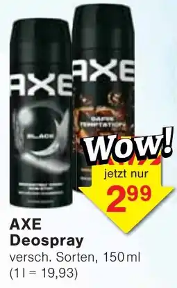 Wiglo Wunderland AXE Deospray Angebot