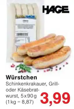 Wiglo Wunderland HAGE Würstchen Angebot