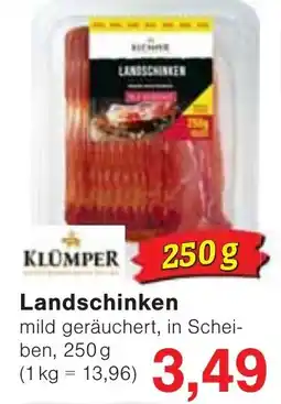 Wiglo Wunderland KLÜMPER Landschinken Angebot
