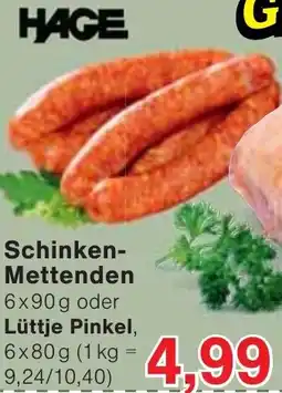 Wiglo Wunderland HAGE Schinken-Mettenden Angebot