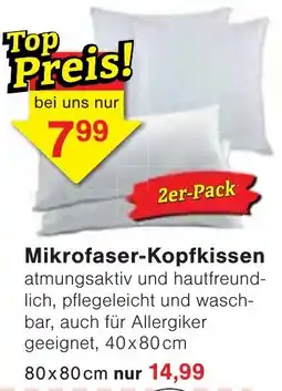 Wiglo Wunderland Mikrofaser-Kopfkissen Angebot