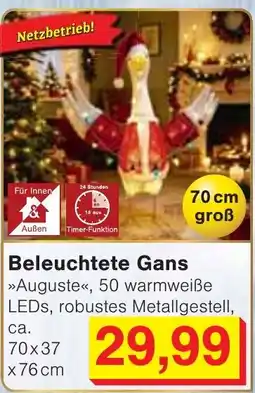 Wiglo Wunderland Beleuchtete Gans »Auguste« Angebot