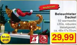 Wiglo Wunderland Beleuchteter Dackel Angebot