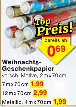 Wiglo Wunderland Weihnachts-Geschenkpapier Angebot
