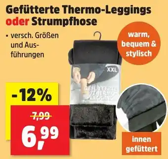 Gefütterte Thermo-Leggings oder Strumpfhose