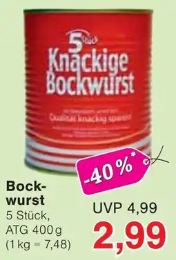 Wiglo Wunderland 5 Stück Knackige Bockwurst Angebot