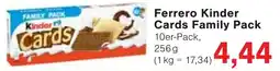 Wiglo Wunderland Ferrero Kinder Cards Family Pack Angebot