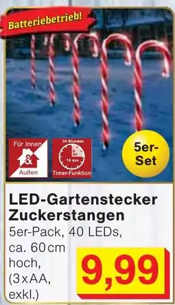 Wiglo Wunderland LED-Gartenstecker Zuckerstangen Angebot