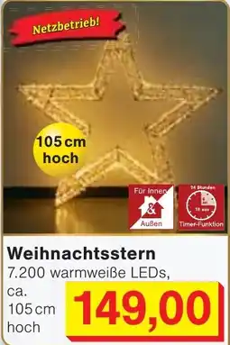 Wiglo Wunderland Weihnachtsstern Angebot